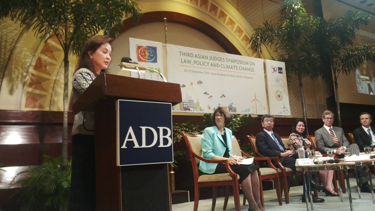 LIVE: @Loren_legarda addresses Asian Judges Symposium #judges4climate, asking “w…