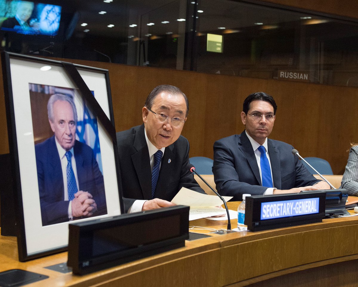 Full text of Ban Ki-moon’s statement at a ceremony at the UN honoring Shimon Per…