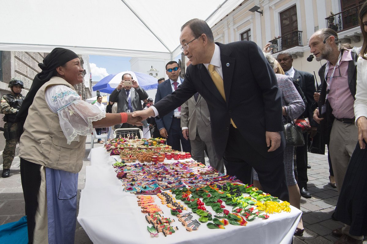 On eve of @Habitat3UN in #Ecuador, Ban Ki-moon visits @UNESCO World Heritage #Qu…
