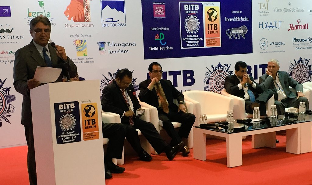 Panel on the integration of tourism + #MakeInIndia kicks off at BITB …
