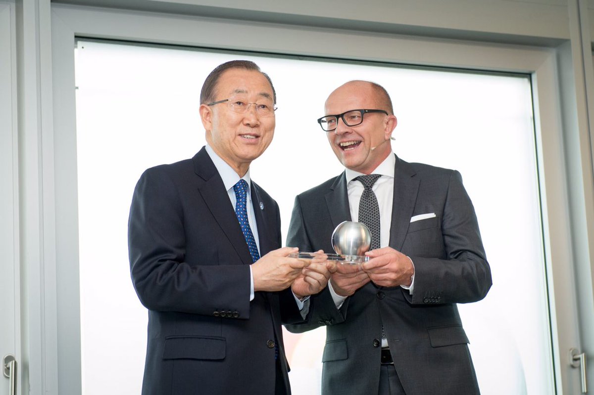In #Hamburg, Ban Ki-moon receives National German Sustainability Award. Full rem…