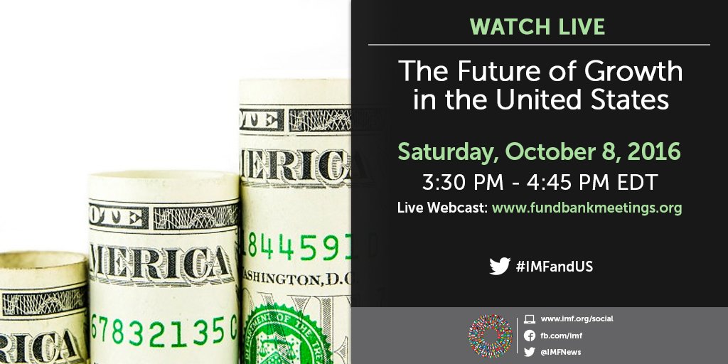 Tune in today at 3:30pm EDT: Seminar on The Future of Growth in the United State…