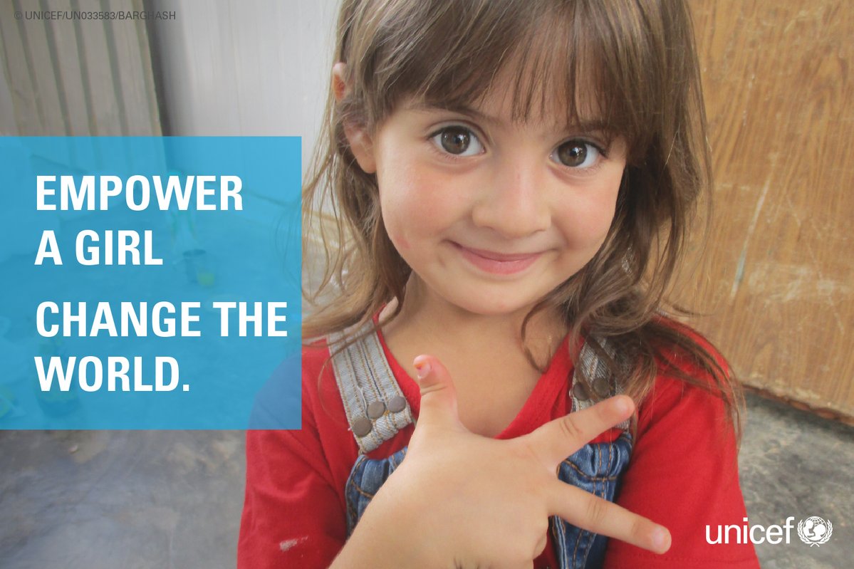 Girls have always changed the world and this generation can make it even better….