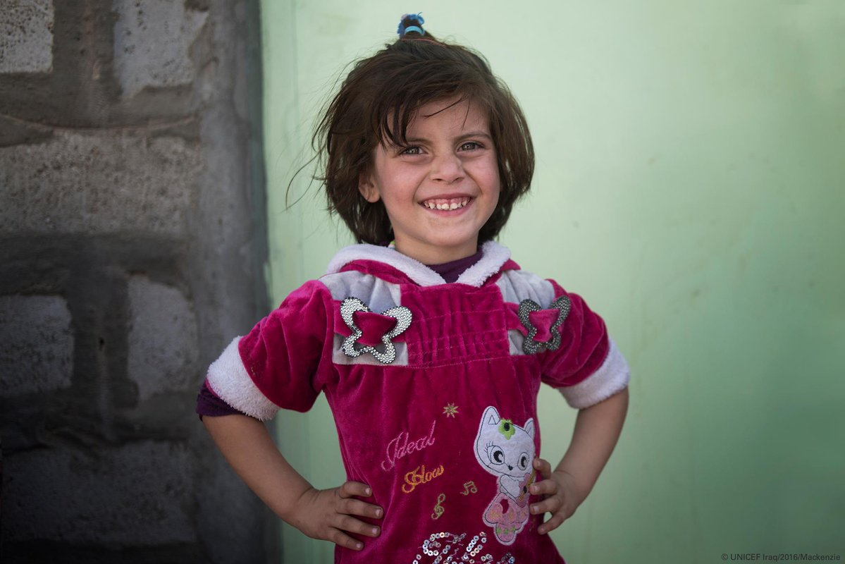 Aya is one of more than 30k people who’ve fled Hawija in #Iraq since August @UNI…