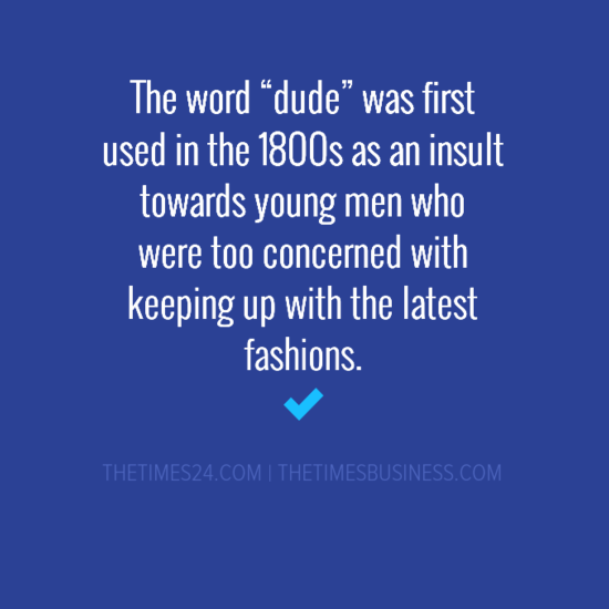 The word “dude” was first used in the 1800s as an insult towards..