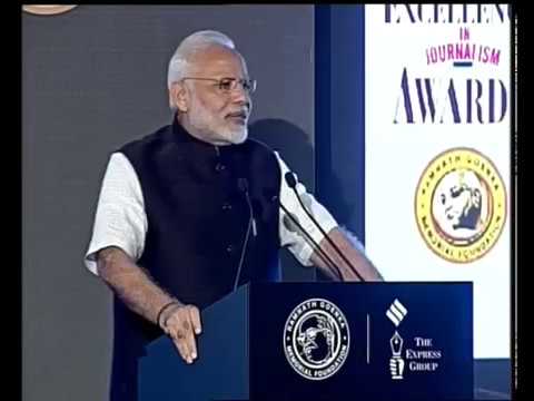 PM Narendra Modi’s Speech at presenting Ramnath Goenka Awards, New Delhi