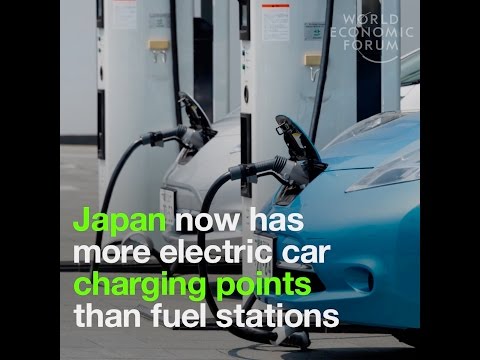 Japan now has more electric car charging points than fuel stations