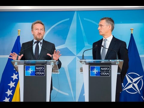 NATO Secretary General with Chairman of the Presidency of Bosnia and Herzegovina, 09 NOV 2016