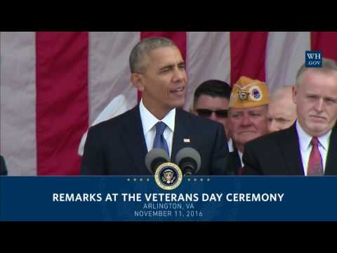 Remarks at the Veterans Day Ceremony