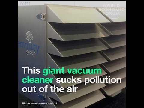 This giant vacuum cleaner sucks pollution out of the air