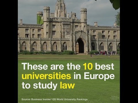 These are the best universities in Europe to study law