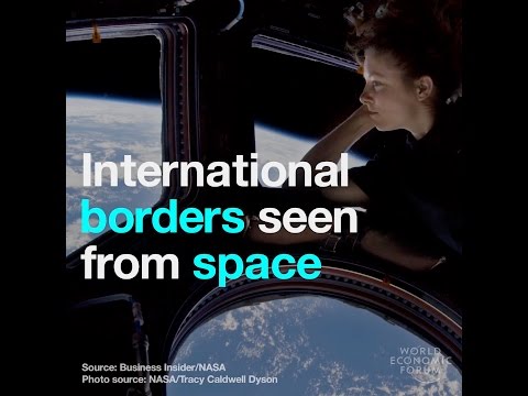 International borders seen from space