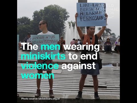 The men wearing miniskirts to end violence against women