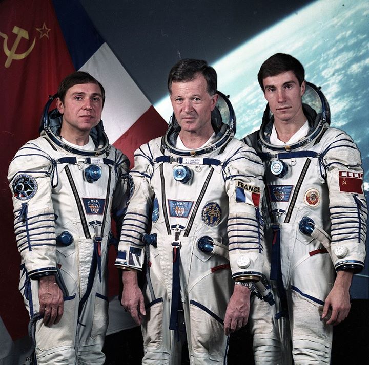 Today is the anniversary of the launch on Soyuz TM-7, a joint French-Russian mis…