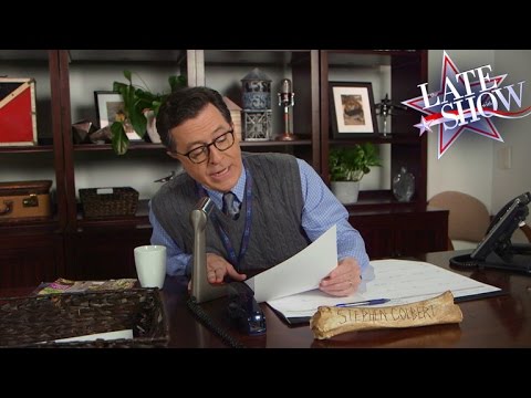 And Now, The Late Show’s Morning Announcements