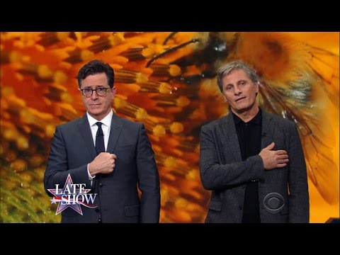 Stephen Colbert and Viggo Mortensen: Save The Bees