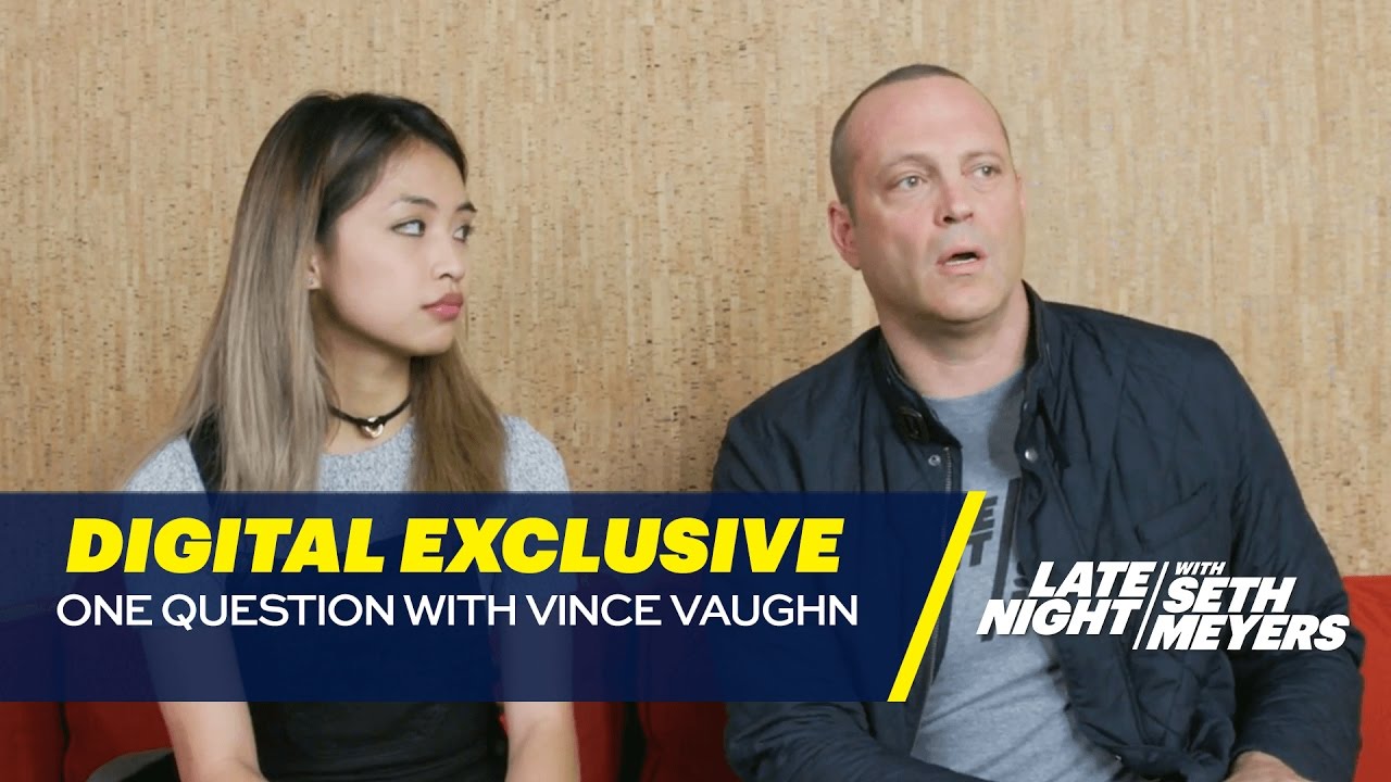 One Question with Vince Vaughn