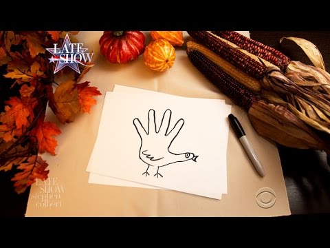 How To Draw A Thanksgiving Hand Turkey
