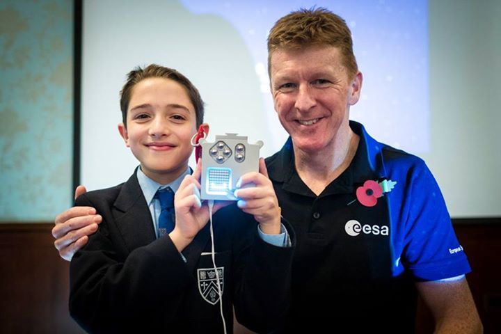 Pictures of ESA astronaut Tim Peake at University of Portsmouth yesterday for th…