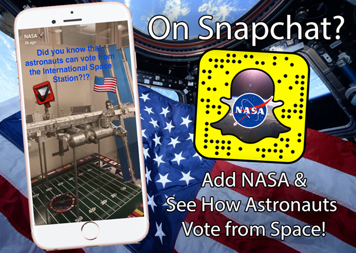 On Snapchat? Add ‘NASA’ and learn about how our astronauts v…