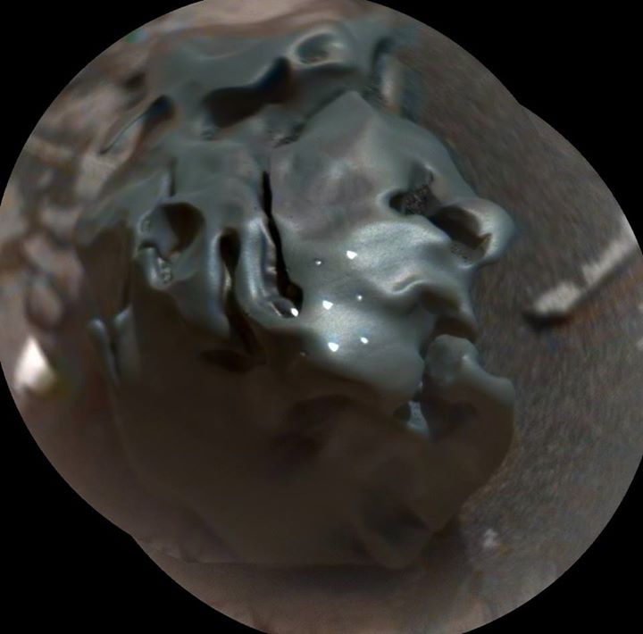 SPOTTED! Odd-looking, shiny, golf-ball-size object on Mars. …