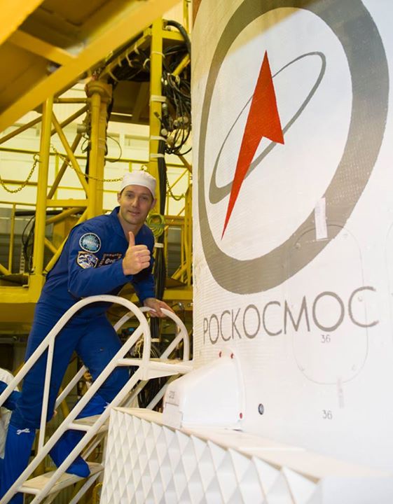 L-6: Second and last ‘fit-check’ of our Soyuz MS-03 before launch today. A full …