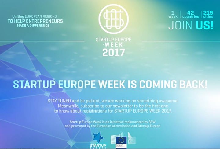Startup Europe Week will be back in 2017. We’re now looking …