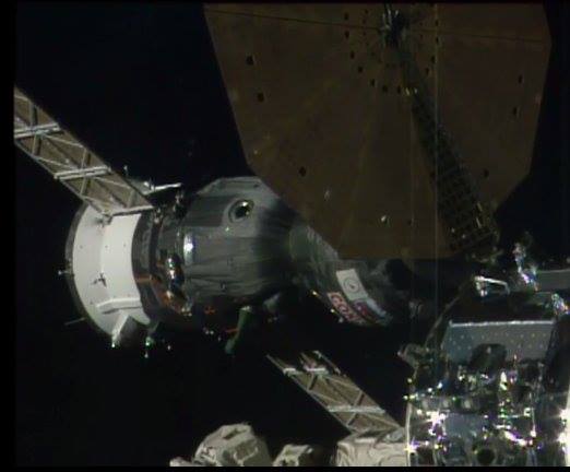 CONTACT: Soyuz MS-03 has docked to the International Space Station. Docking at 2…