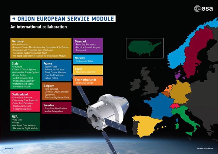 As the first European Service Module for NASA’s Orion Spacecraft is being assemb…