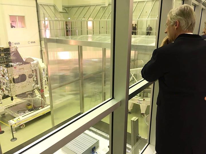 HM King Philippe of the Belgians was greeted by ESTEC Director Franco Ongaro tod…