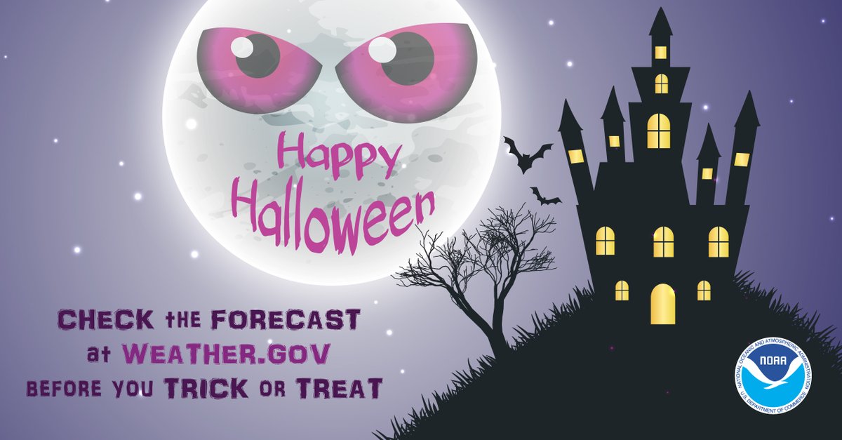 BOO!!!!
Don’t let unexpected weather sneak up on you. 
#Halloween …