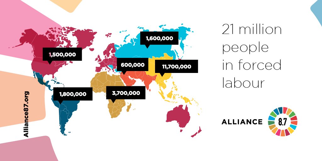 21 million people are trapped in forced labour. 
Learn the facts and support @Al…