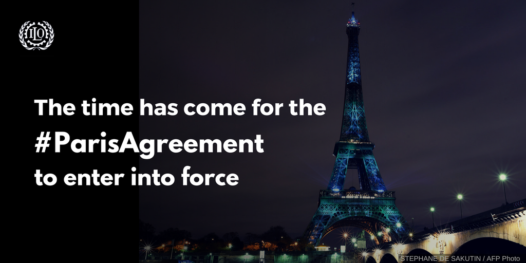 Last year, world leaders concluded the #ParisAgreement. On 4 November, it enters…