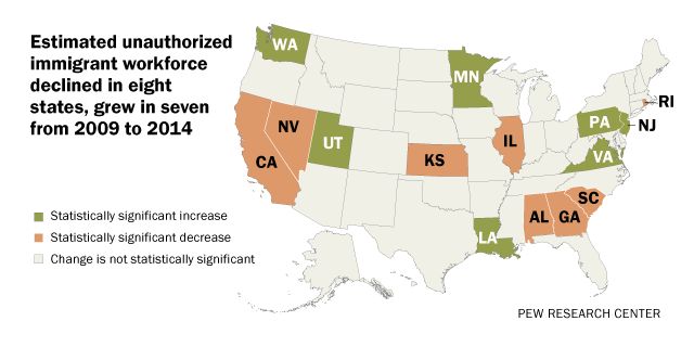 Size of U.S. Unauthorized Immigrant Workforce Stable After the Great Recession  …