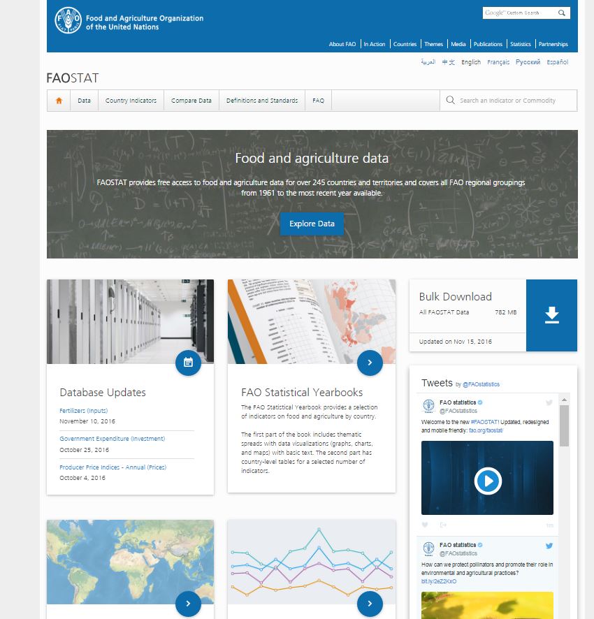 #FAOSTAT offers more, better and easier-to-access data on key agricultural indic…