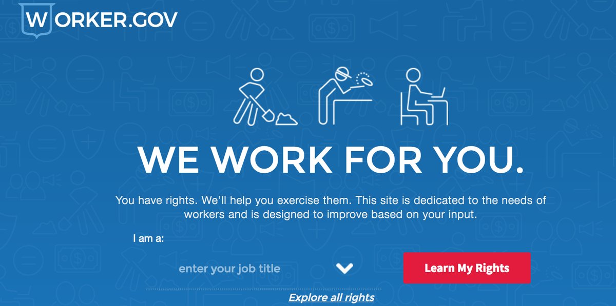 Workers have rights. We’ll help you exercise them:  …