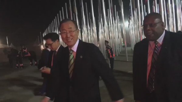End of Ban Ki-moon’s first day at #COP22. Was a good one! #ClimateAction @UNFCCC…