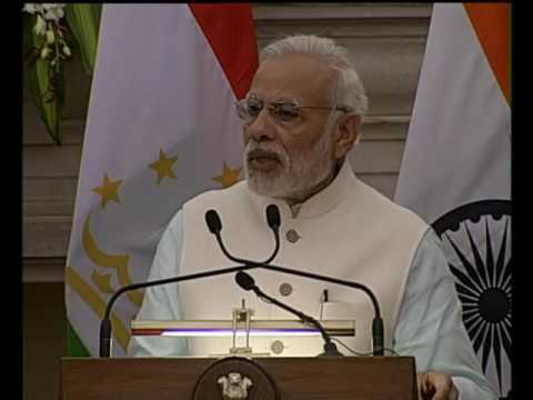PM Narendra Modi’s Speech at Joint Press Statement with President of Tajikistan Mr. Emomali Rahmon
