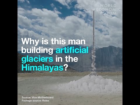 Why is this man building artificial glaciers in the Himalayas