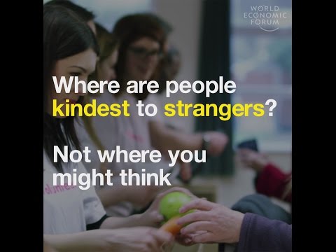 Where are people kindest to strangers? Not where you might think