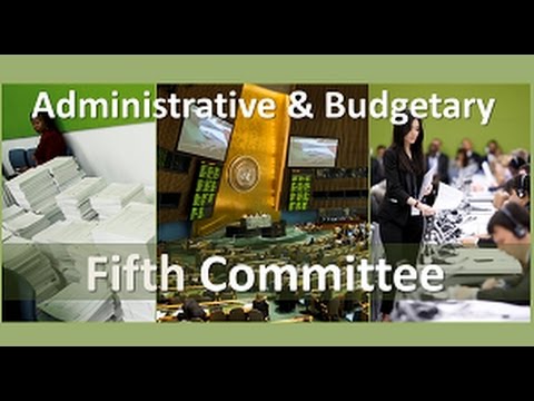 Administrative and Budgetary Committee (Fifth Committee)  – Promo video