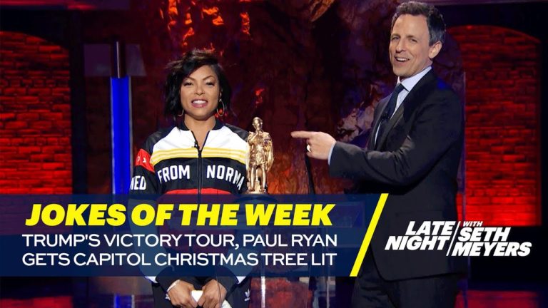 Seth’s Favorite Jokes of the Week: Trump’s Victory Tour, Paul Ryan Gets Capitol Christmas Tree Lit