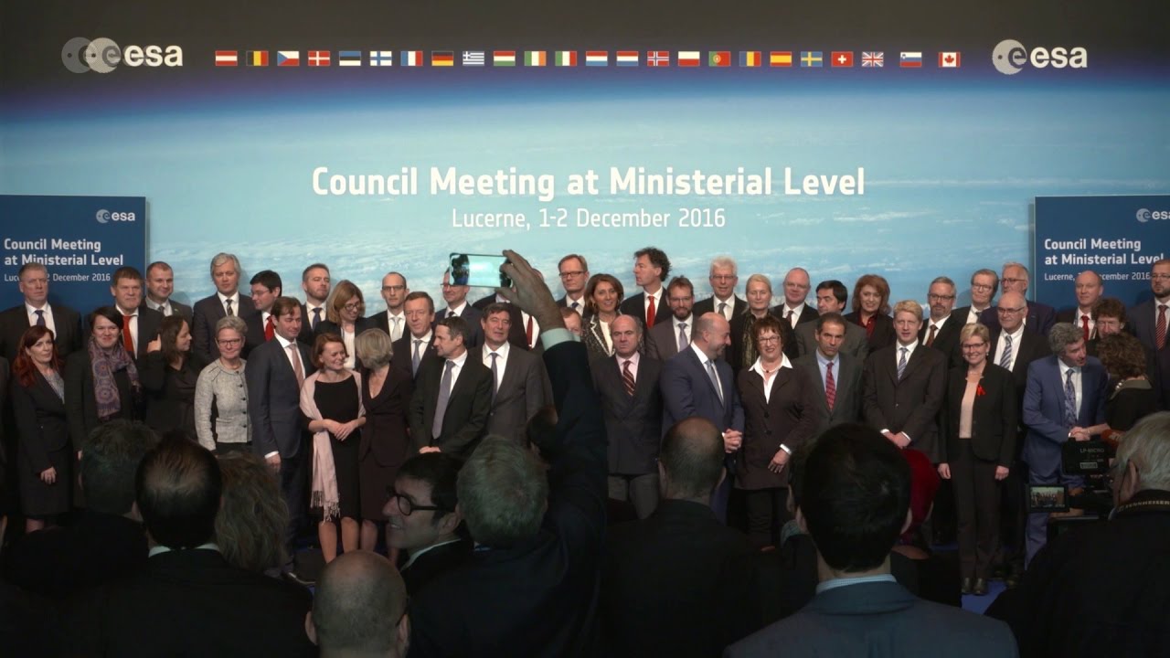 Scenes from the opening yesterday of the ESA Ministerial Council 2016 in Lucerne…