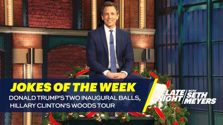 Seth’s Favorite Jokes of the Week: Donald Trump’s Two Inaugural Balls, Hillary Clinton’s Woods Tour