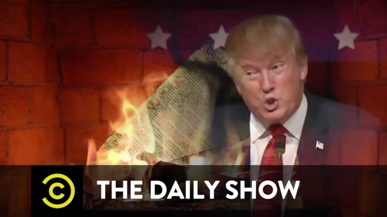 The Daily Show – Donald Trump’s Christmas (NOT HOLIDAY) Yule Log