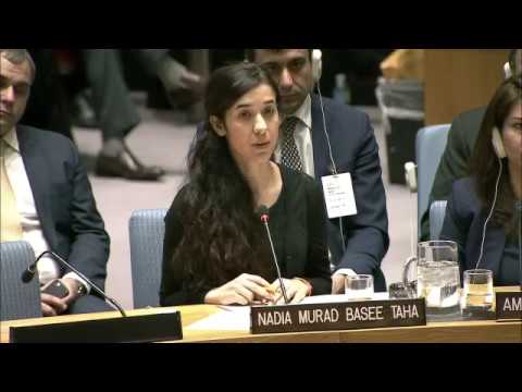 Nadia Murad Basee Taha (UNODC Goodwill Ambassador) on trafficking in persons in conflict situations