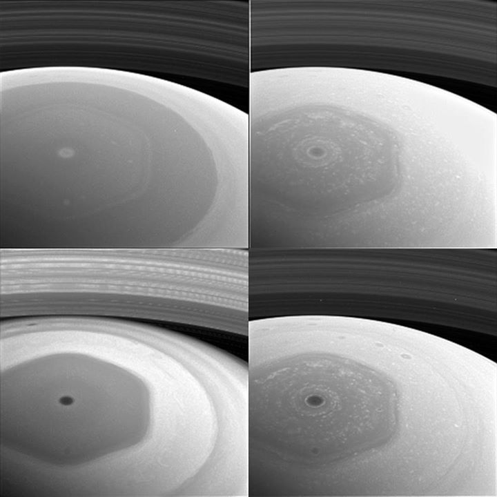 Our Cassini spacecraft has sent to Earth its first views of …