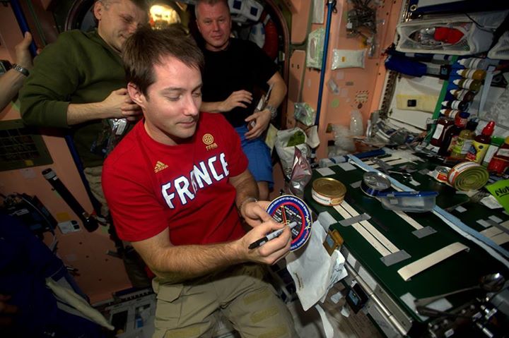 A ritual for new astronauts in space: crossing their name off the League of Unfl…