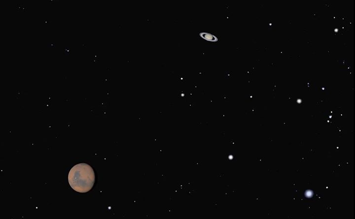 What’s visible in the night sky this month? Mars and Neptune…