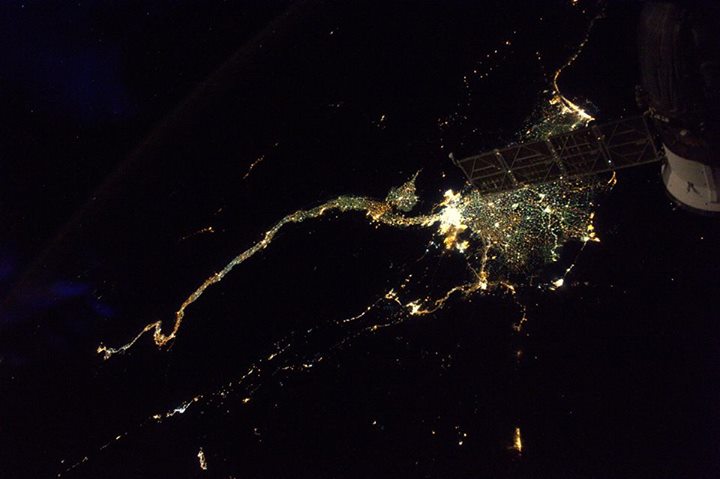 I had a perfect picture of the Nile river… until my own Soyuz photobombed me!